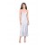 Women Silver Blue Open Back Cross Strap Midi Slip Dress | Dannijo Dresses