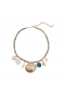  Colar feminino Neponit com contas Heishi e conchas | Colares Dannijo