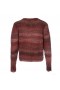  Maglione da donna in mohair color ruggine con scollo a V | Maglioni Dannijo