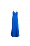  Rochie maxi slip din mătase Cobalt Mossy pentru femei | Rochii Dannijo