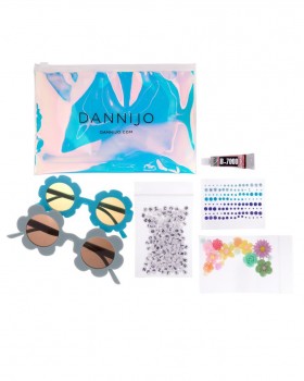 Kit DIY pentru ochelari de soare Mama & Me pentru femei | Kituri Dannijo cu mărgele și vopsire tie-dye