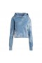  Kadın Indigo Tie Dye Kısa Kapüşonlu Sweatshirt | Dannijo Kazaklar