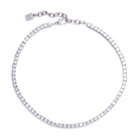 Collar de tenis de plata Géminis para mujer | Collares Dannijo
