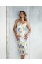  Dames Azul Multi Hibiscus Midi Slip | Dannijo Jurken