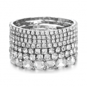  Dames Valentina Zilveren Armbandenset | Dannijo Armbanden