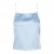  Babyblauwe cami met vierkante hals van zijde voor dames | Dannijo Tops