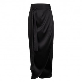  Naisten Noir Wrap Midi -hame | Dannijo Bottoms