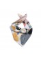  Foulard carré imprimé abstrait pour femme, multicolore | Dannijo Hair
