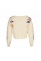 Sweat-shirt patchwork beurre pour femme | Pulls Dannijo