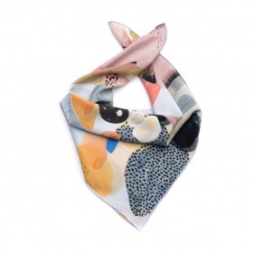  Foulard carré imprimé abstrait pour femme, multicolore | Dannijo Hair