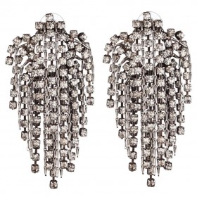  Boucles d'oreilles Cécile pour femme, transparentes | Boucles d'oreilles Dannijo