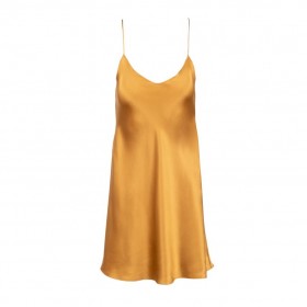  Dannijo Damen New Bronze Mini Slip Dress Silk Kleider