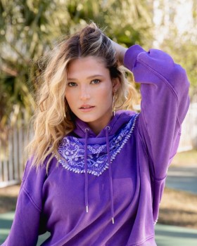  Damen Bandana Hoodie | Dannijo Pullover